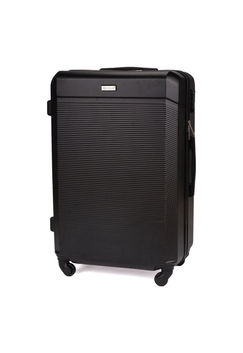 Solier Troler mediu de calatorie 22" STL945 ABS negru - valiza rigida M