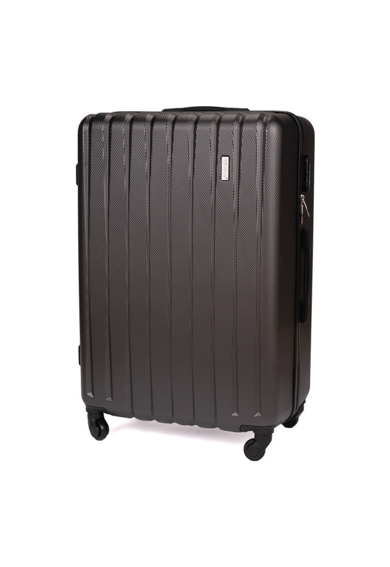 Solier Troller rigid de voiaj din ABS - marime medie 22'' STL902 - gri inchis