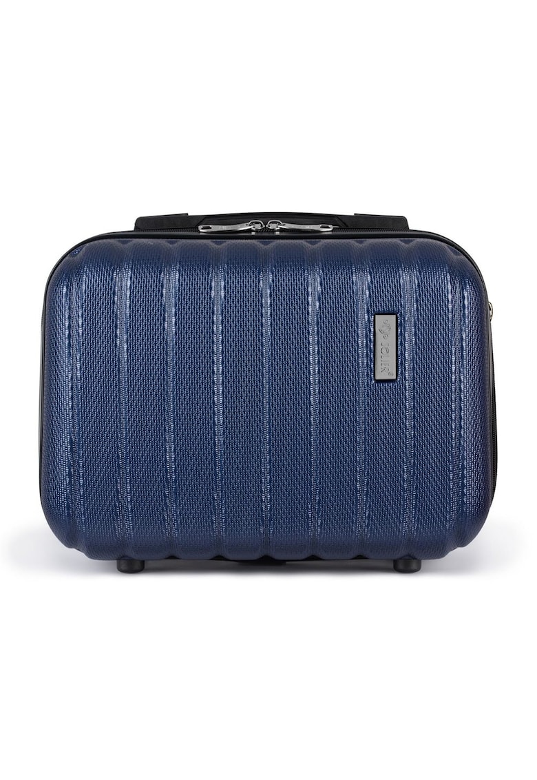 Solier Beauty case rigid din ABS - 14'' STL902 - albastru inchis
