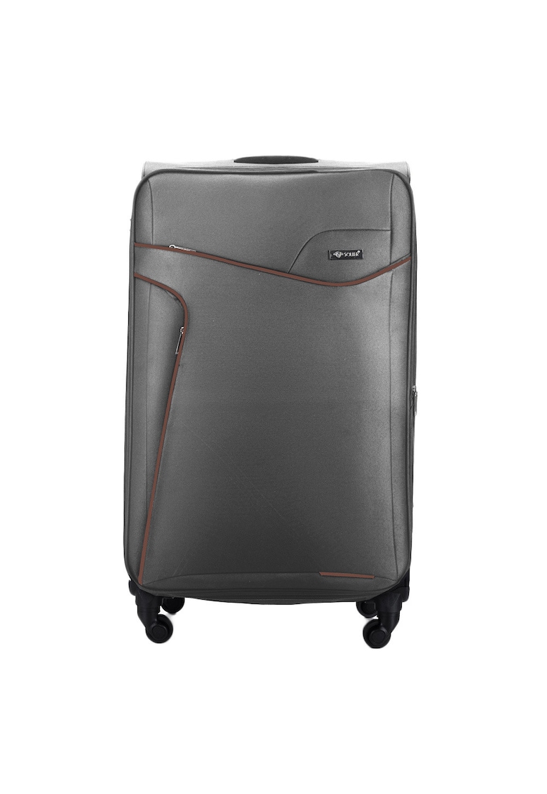 Valiza de voiaj textila medie M 23""  STL1651 gri inchis-maro Valiza de voiaj textila medie M 23""  STL1651 gri inchis-maro