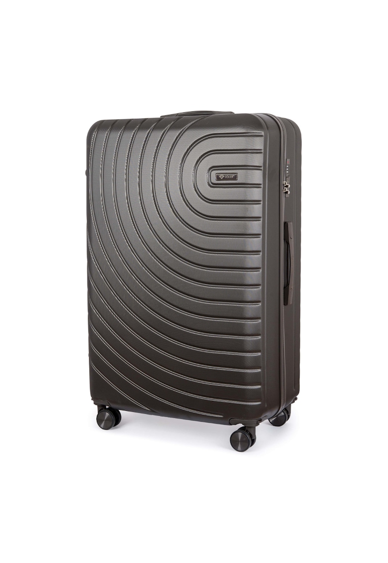 Troler mediu Solier STL1064 - Aventor - ABS - 24"" - M - culoare gri inchis