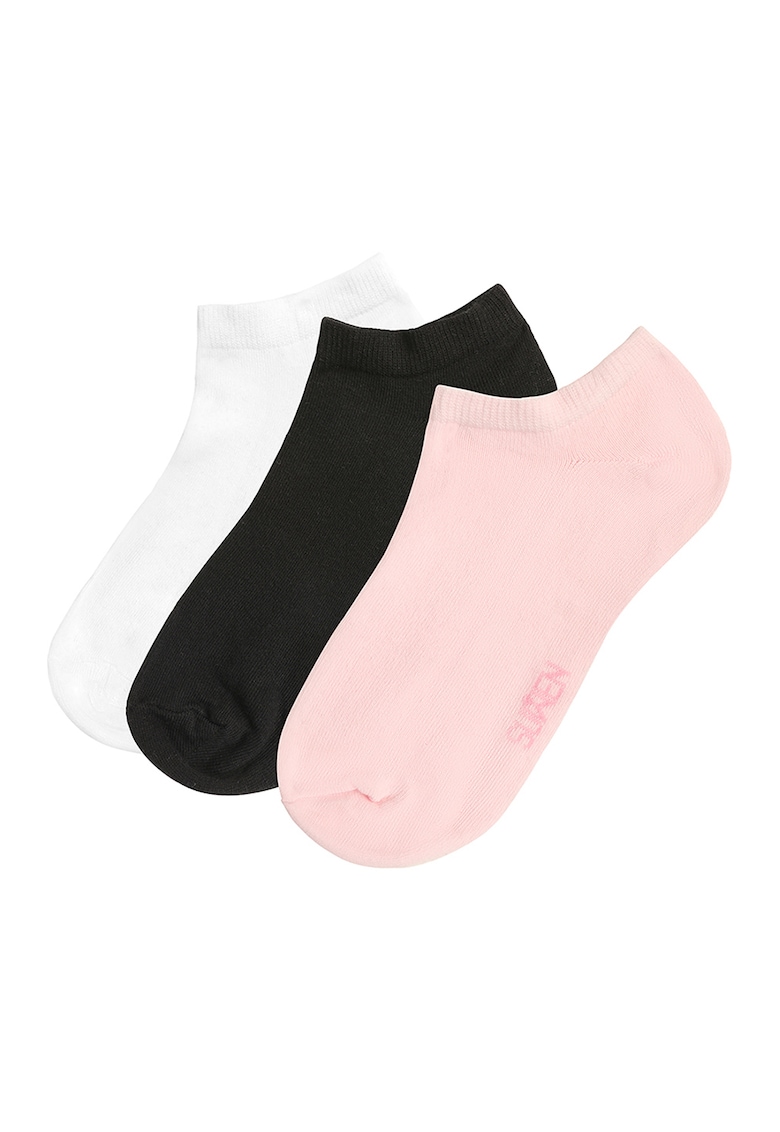 Suwen Set de sosete foarte scurte uni - 3 perechi