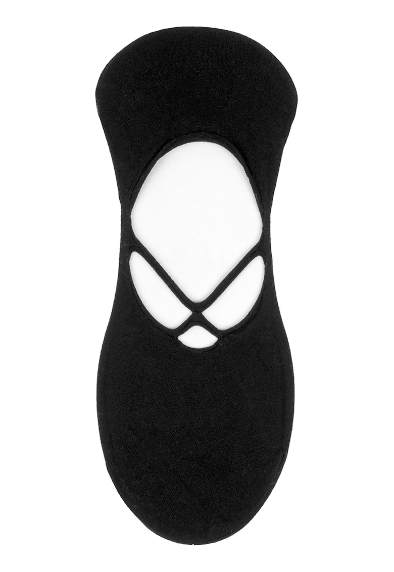 Sosete foarte scurte cu model uni - Negru