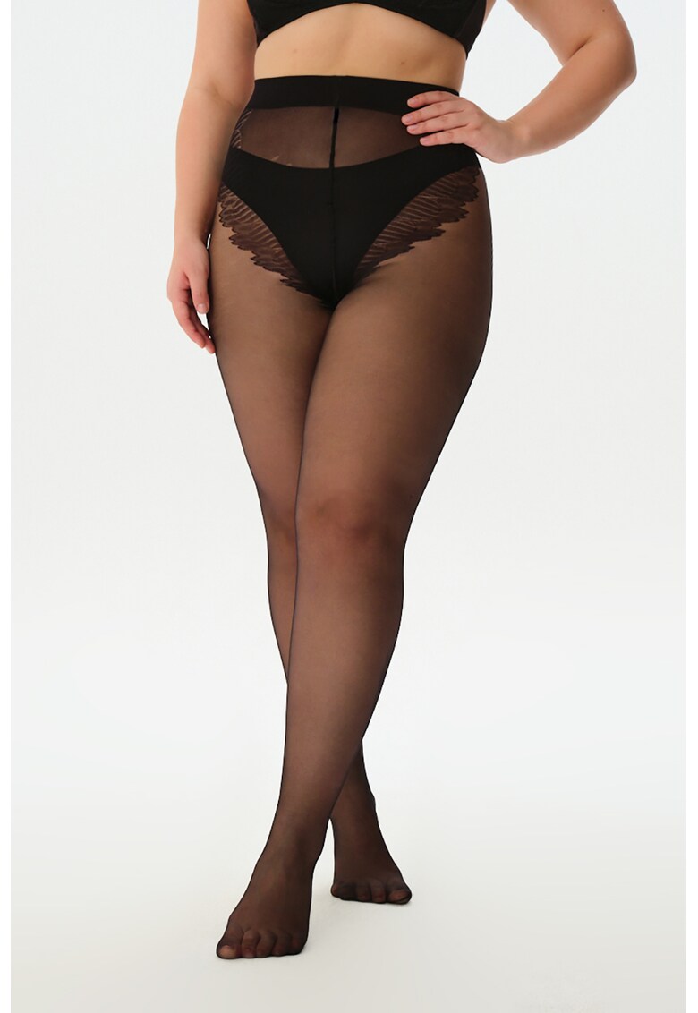 Dres semi-transparent cu talie inalta - 40 DEN