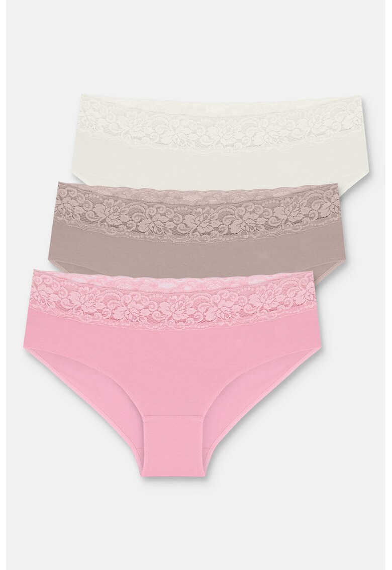 Chiloti hipster cu dantela