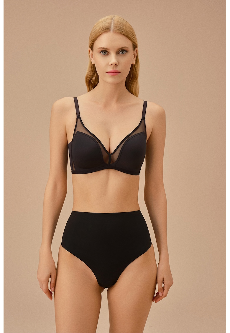 Chiloti tanga cu talie inalta - fara cusaturii