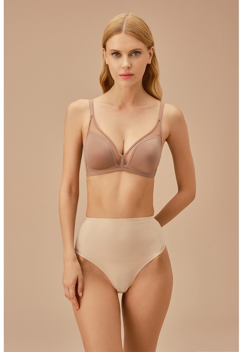 Chiloti tanga cu talie inalta - fara cusaturii