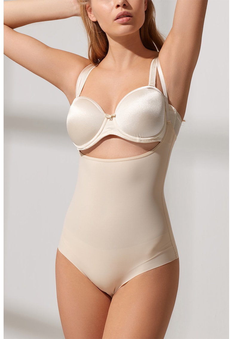 Body modelator fara cusaturi cu bretele ajustabile