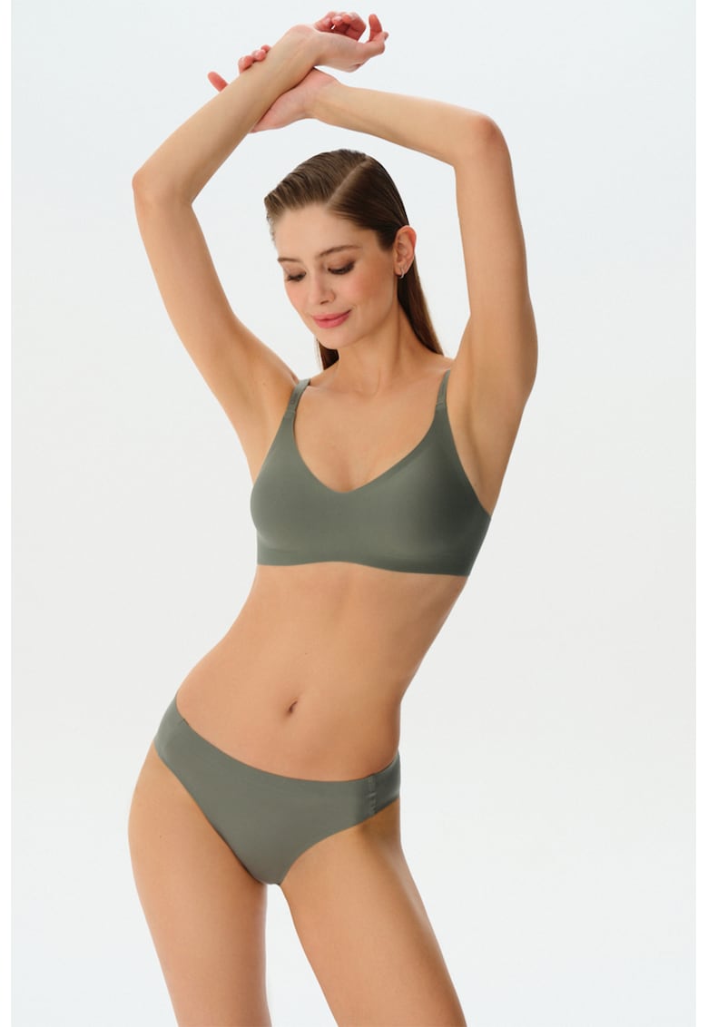 Chiloti cu model uni - fara cusaturi - Kaki