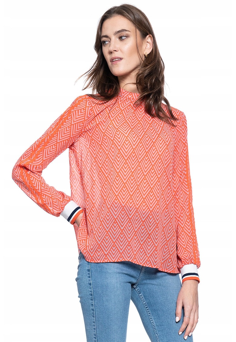 Bluza Dama - Emily C Sporty - Croi Normal - 100% Bumbac - Fara Inchidere - Maneci Lungi - S Intl - Portocalie