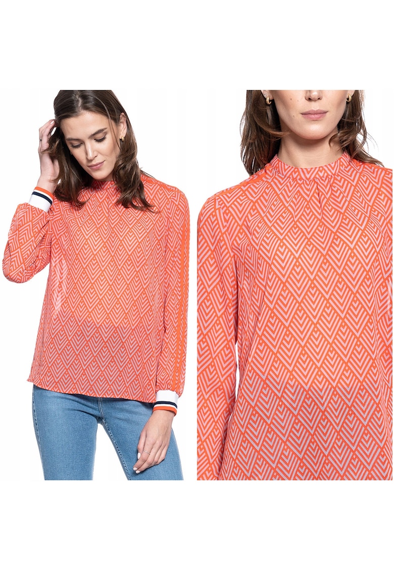 Bluza Dama - Emily C Sporty - Croi Normal - 100% Bumbac - Fara Inchidere - Maneci Lungi - S Intl - Portocalie