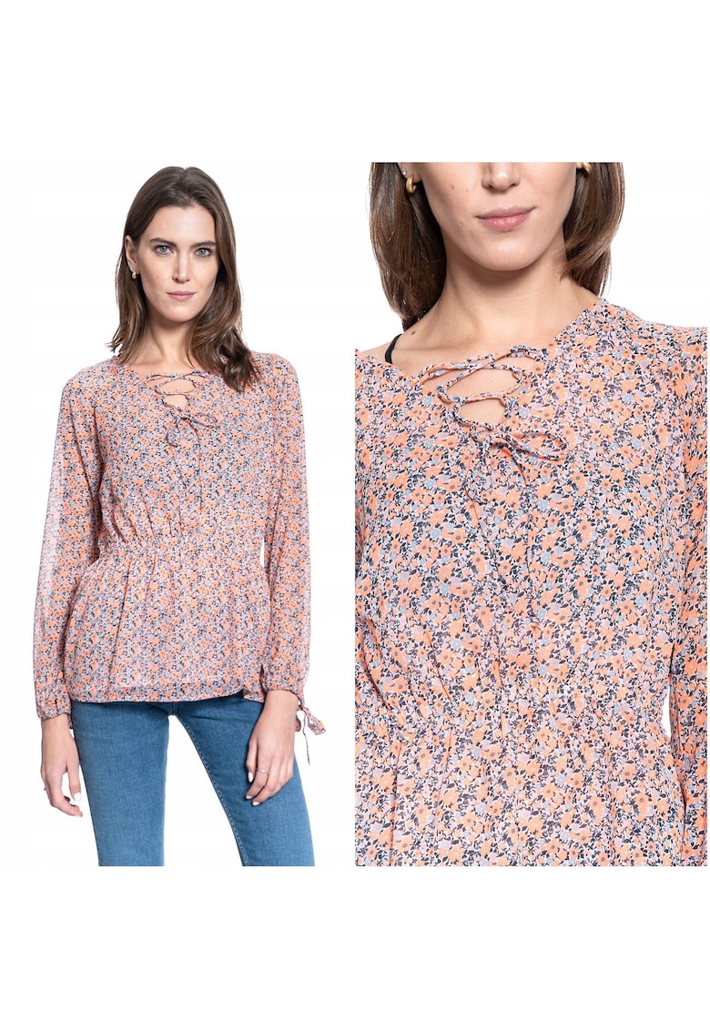 Bluza Dama -  Emma V Millefleurs - Croi Normal - Lejera - Legare - Maneci Lungi - S Intl - Multicolor