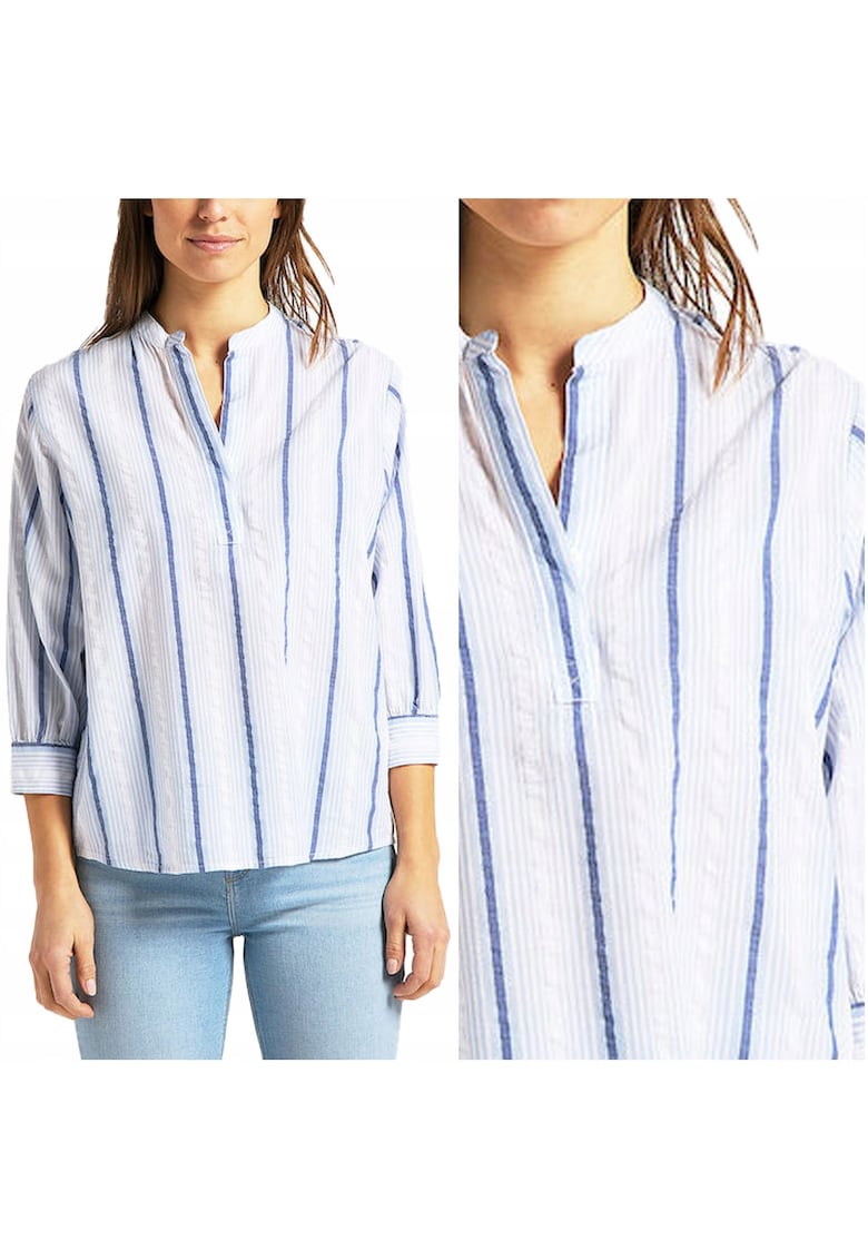 Bluza Dama - Bluza Esentiala - Croi: Regular Fit - Stil: Lejer - Inchidere: Fara - Compozitie Material: 60% Bumbac - 40% Modal - M - Surf Blue - 1 Bucata