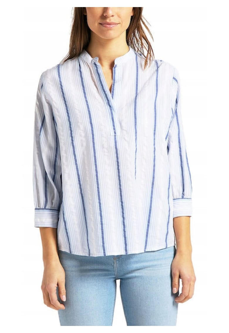 Bluza Dama - Bluza Esentiala - Croi: Regular Fit - Stil: Lejer - Inchidere: Fara - Compozitie Material: 60% Bumbac - 40% Modal - M - Surf Blue - 1 Bucata