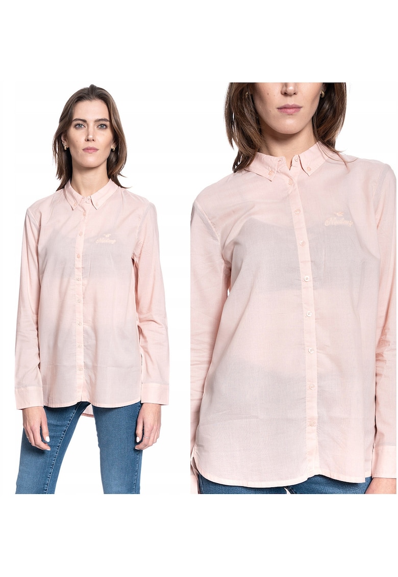 Camasa Dama - Edda Bdc Longblouse - Compozitie Material: 100% Bumbac - Croi: Regular Fit - Inchidere: Nasturi - Numar Buzunare: 0 - S Intl - Roz