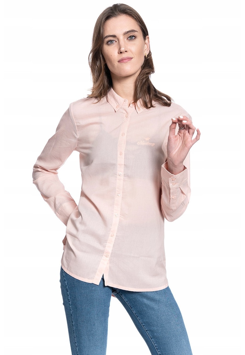 Camasa Dama - Edda Bdc Longblouse - Compozitie Material: 100% Bumbac - Croi: Regular Fit - Inchidere: Nasturi - Numar Buzunare: 0 - S Intl - Roz