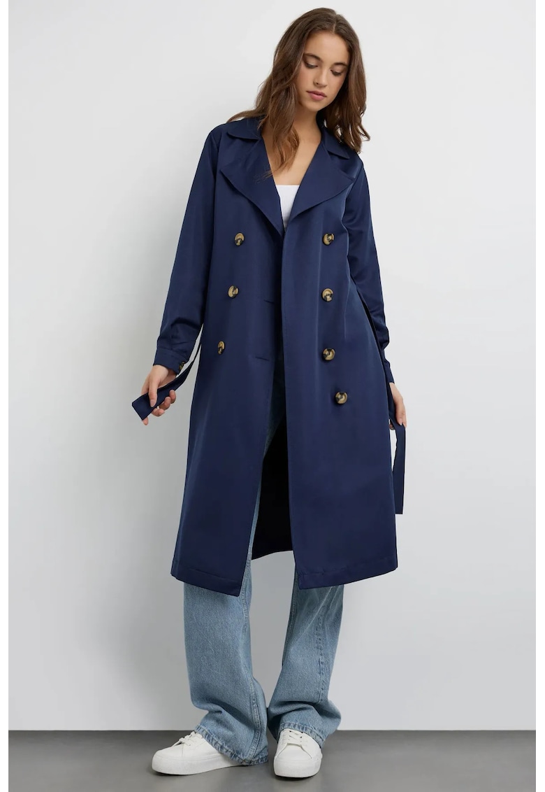 Trench - trench cu nasturi - Kaki