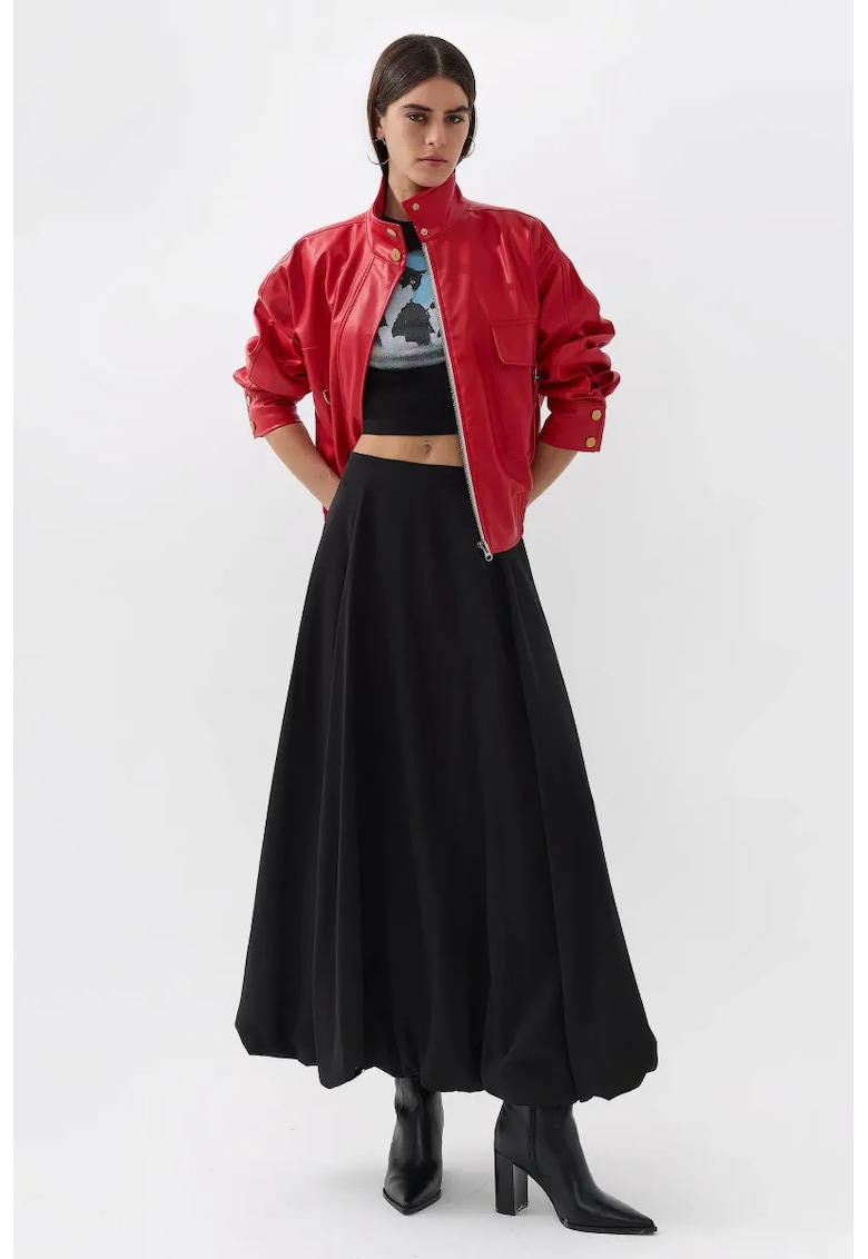 Fusta fusta maxi negru - Negru