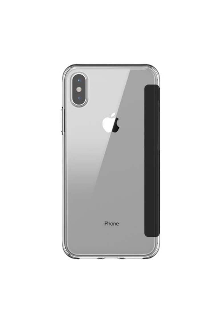 Husa de protectie Reveal Wallet pentru Apple iPhone X - Black Clear