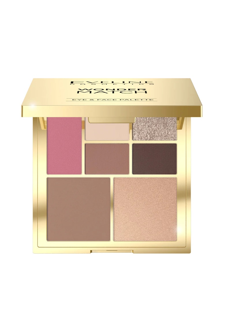 Paleta pentru ochi si fata multifunctionala - cu blush - farduri - bronzer si iluminator  Wonder Match - 14 g
