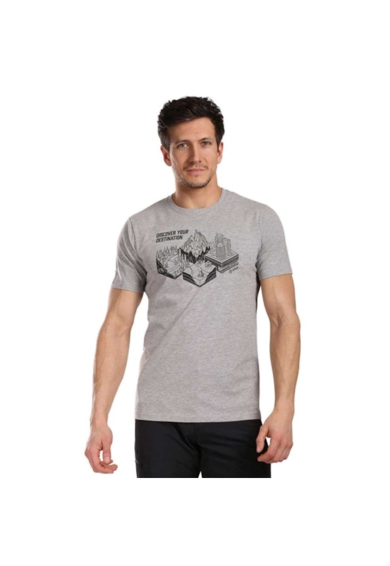 Tricou sport Garove - gri deschis - material Lyocell Tricou sport Garove - gri deschis - material Lyocell