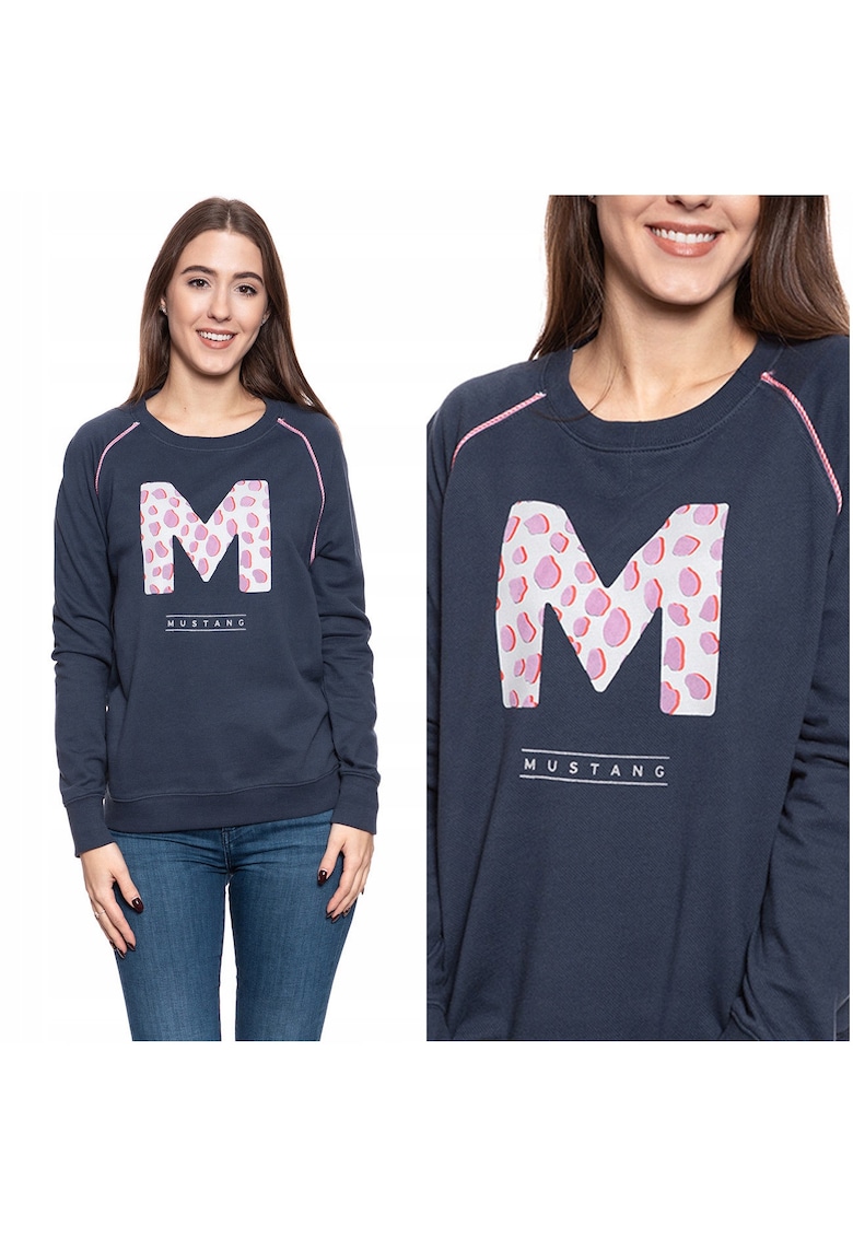 Hanorac Neintarit - Bea C Raglan - Croi Regular - Fara Inchidere - 100% Bumbac - Maneci Lungi - S Intl - Albastru