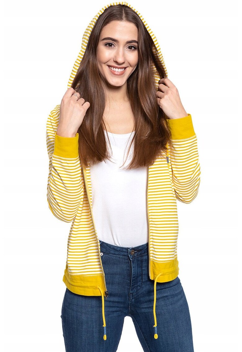Hanorac Cu Fermoar - Bridget H Stripe - Croi: Regular Fit - Inchidere: Fermoar - Compozitie Material: 100% Bumbac - Numar De Buzunare: 2 - S Intl - Multicolor