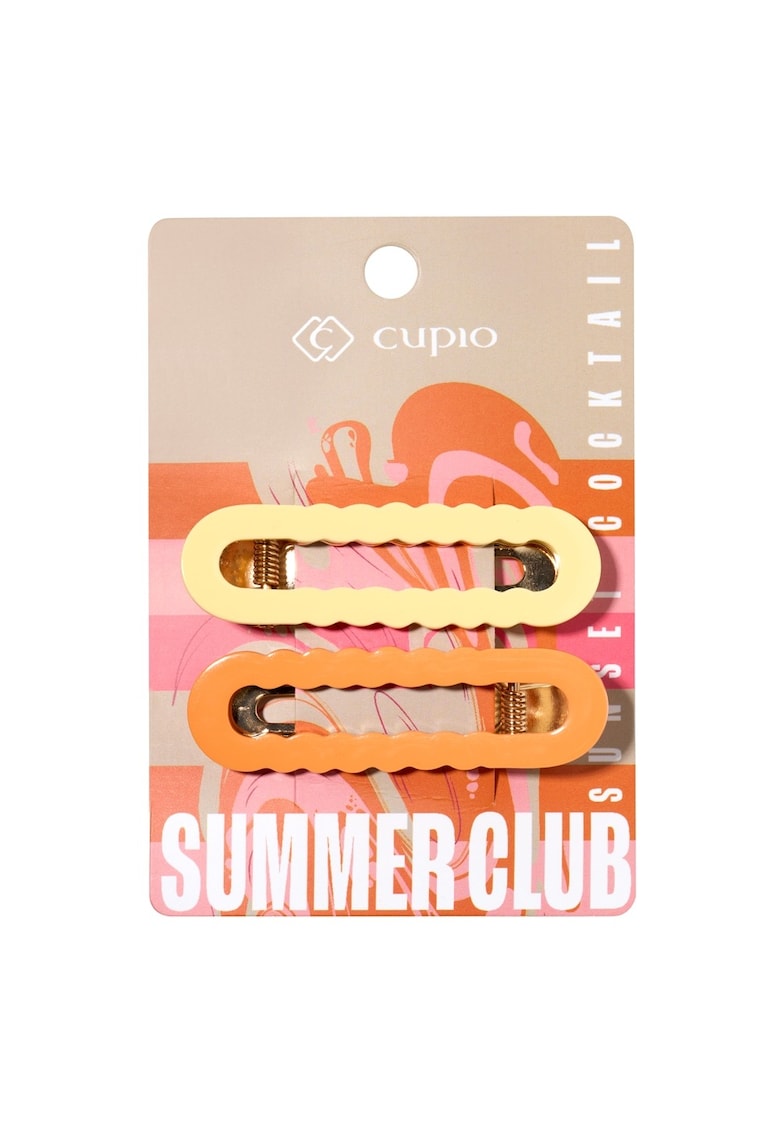 Set 2 agrafe pentru par Summer Club - Sunset Cocktail