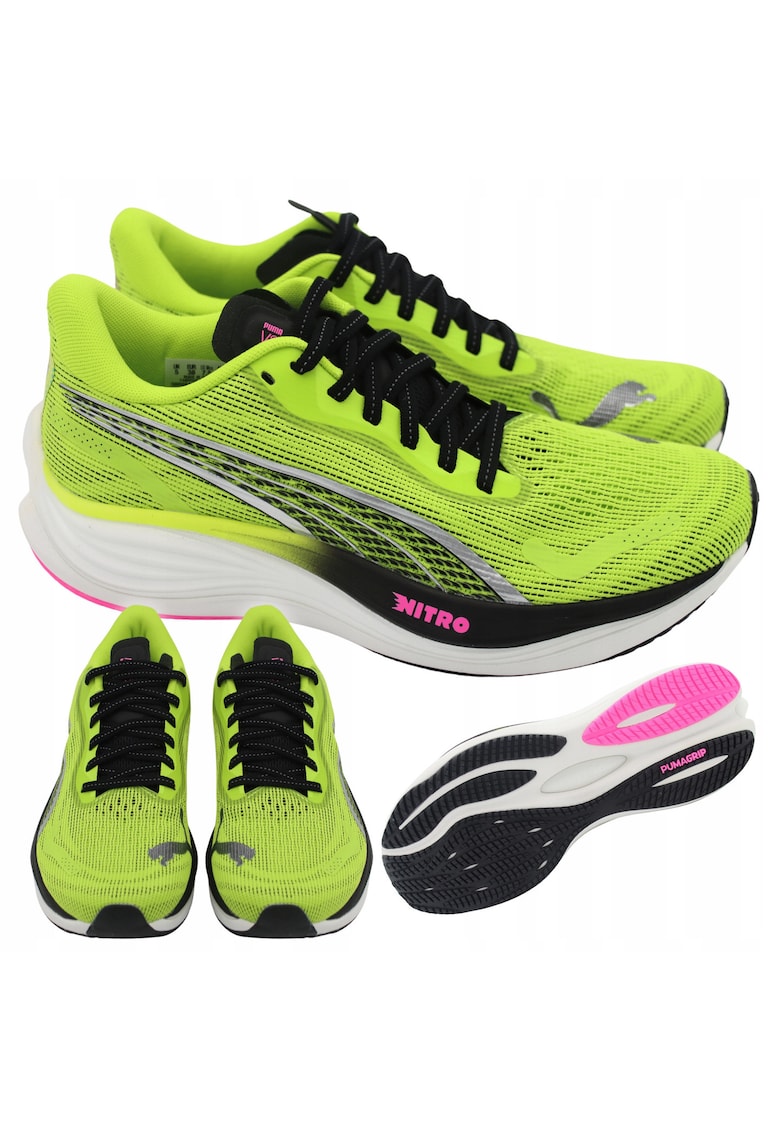 Pantofi de alergare pentru femei - Velocity Nitro 3 - Material superior Mesh With Pwrtape - Amortizare Nitro Foam - Talpa Pumagrip - Stabilitate Tpu W Heel - Multicolor - 38 5