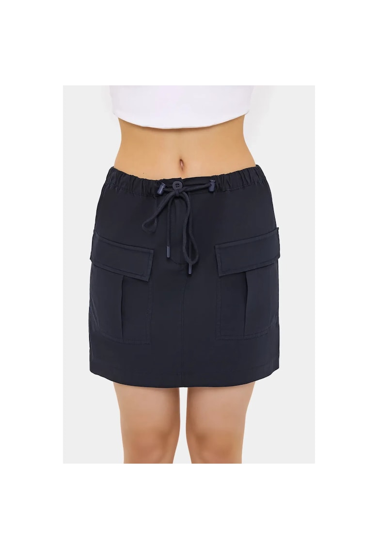 Fusta cargo dama bumbac - bleumarin
