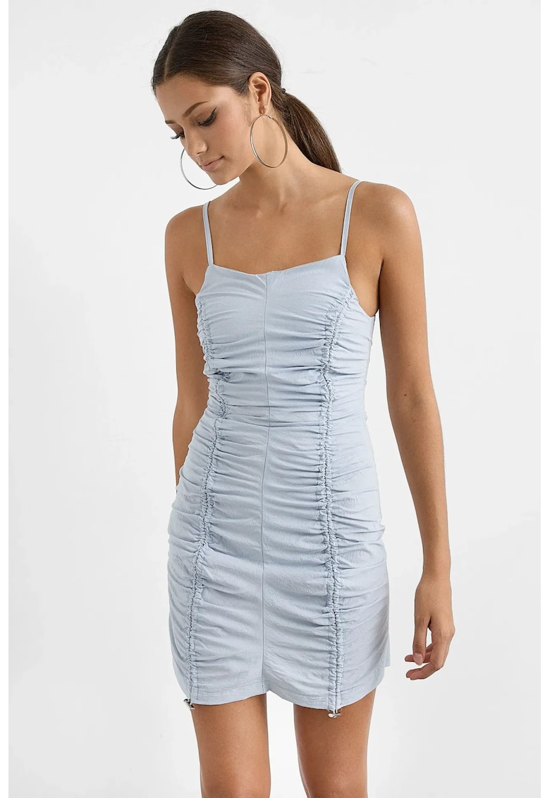 Rochie mini - Albastru - Poliester