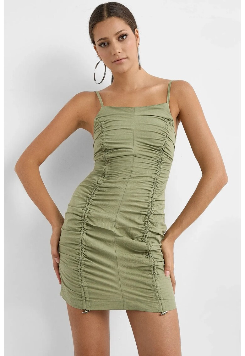 Rochie mini - Verde - Poliester