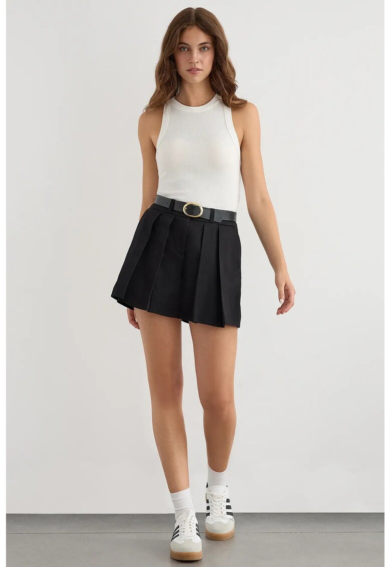 Fusta dama bumbac - Negru