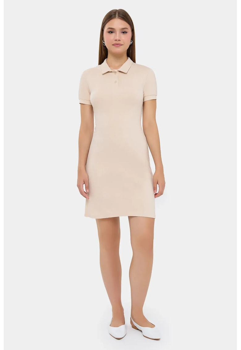 Rochie mini - Bej - Nylon/Lycra