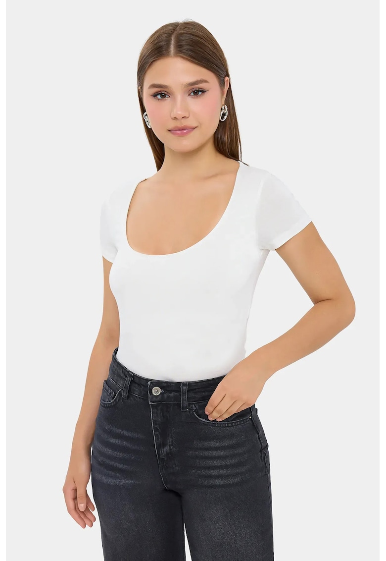 HiCCUP Tricou dama - maneca scurta - alb - Alb