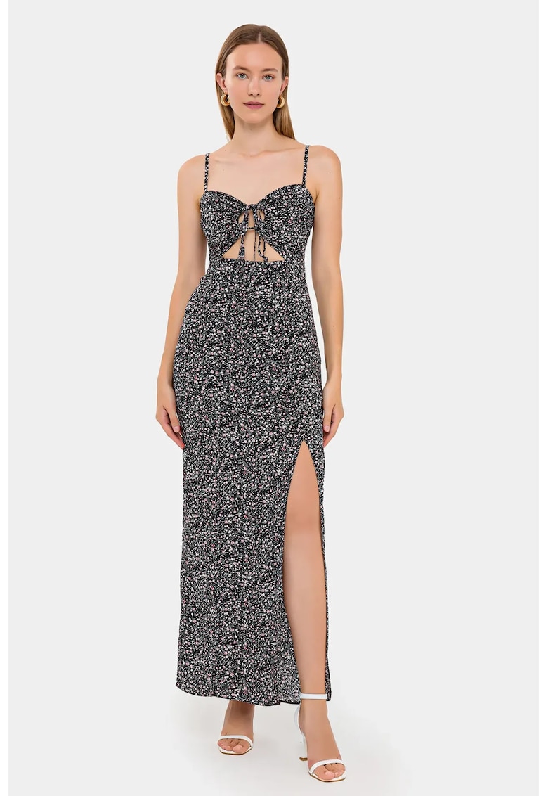 Rochie maxi - Negru - Viscoza