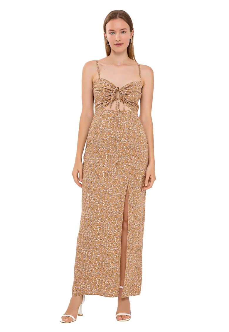 Rochie maxi - Bej - Viscoza