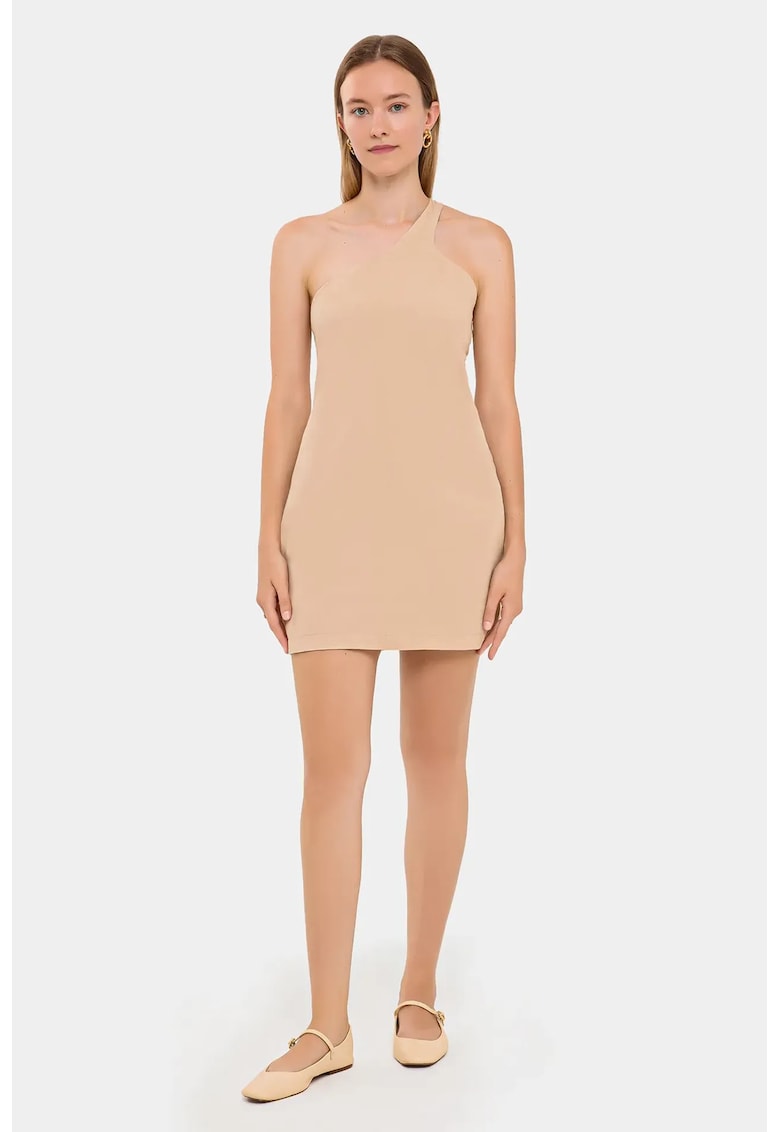 Rochie mini - Bej - Textil