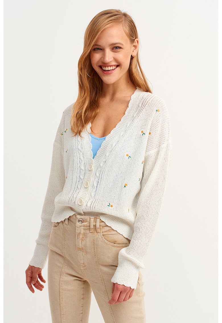 Cardigan cu decolteu in V