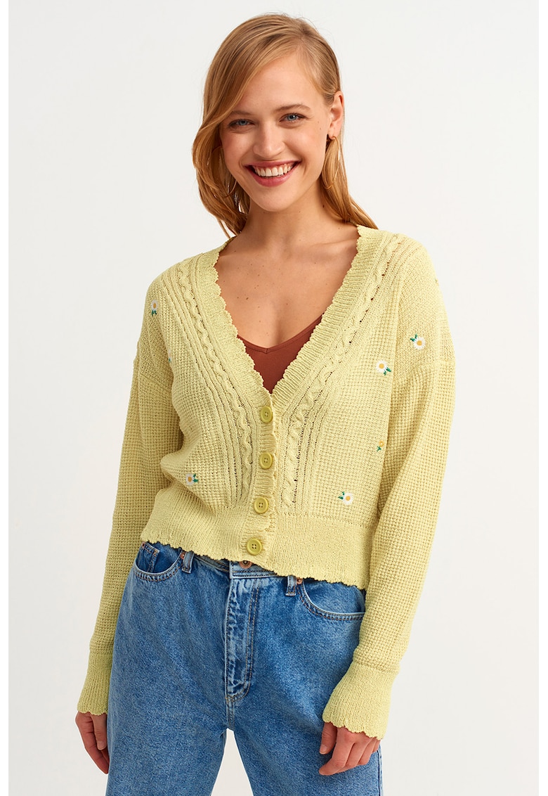 Cardigan cu decolteu in V