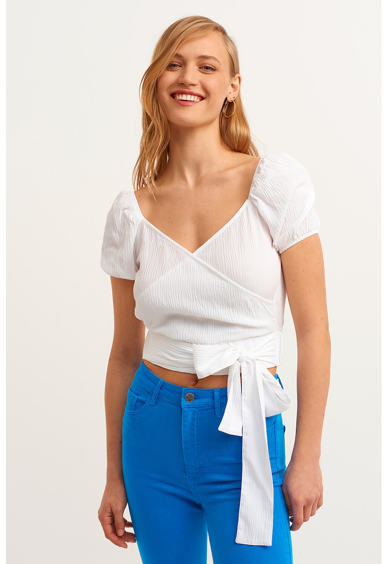 Bluza petrecuta cu maneci bufante