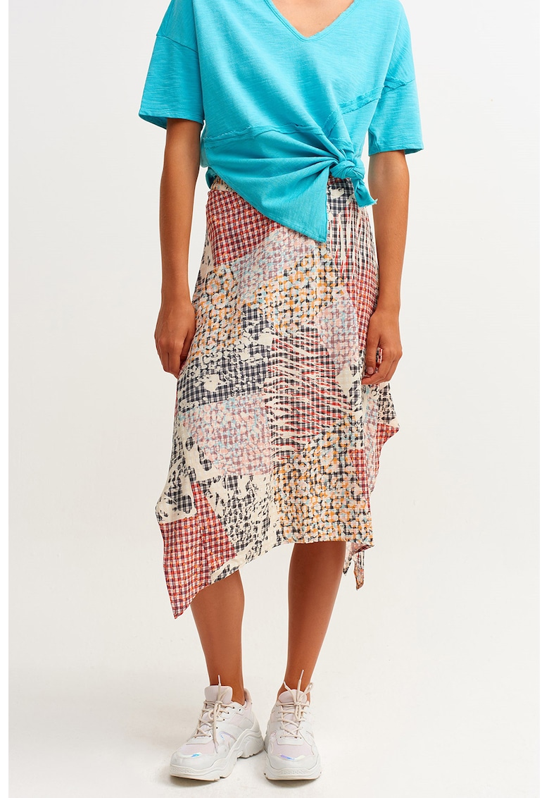 Bluza lejera de bumbac cu decolteu in V