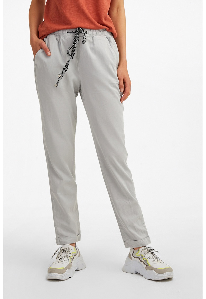 Pantaloni din amestec de lyocell cu snur