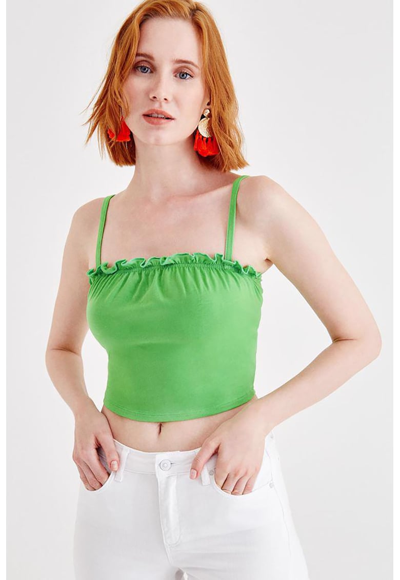 Top cu detalii cu fronseuri