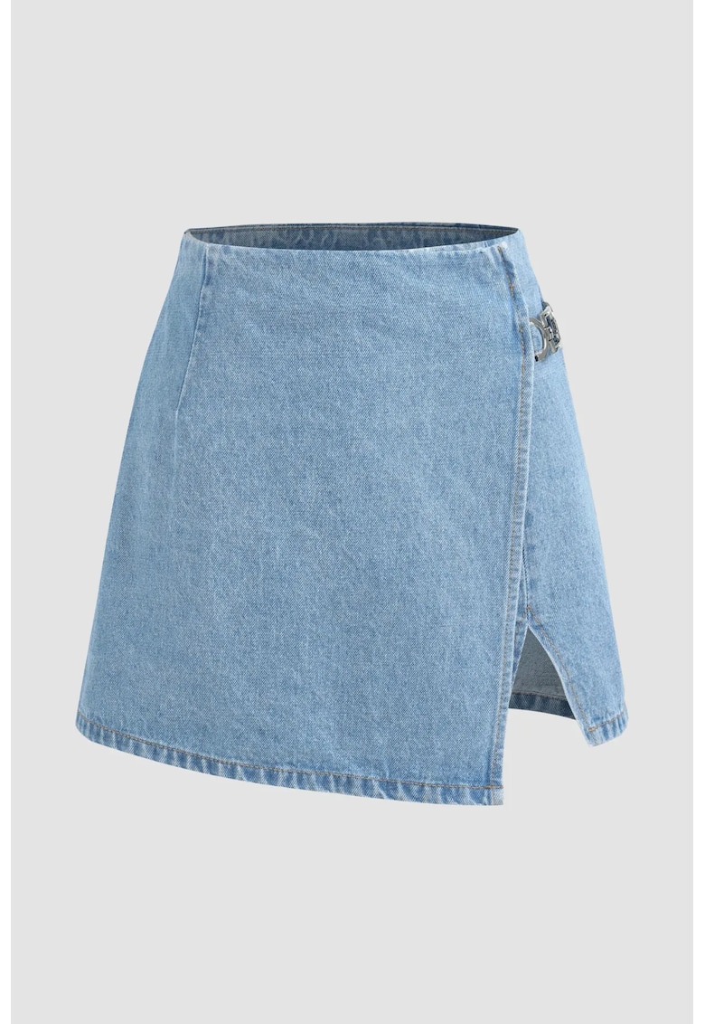 Pantaloni scurti denim - talie inalta