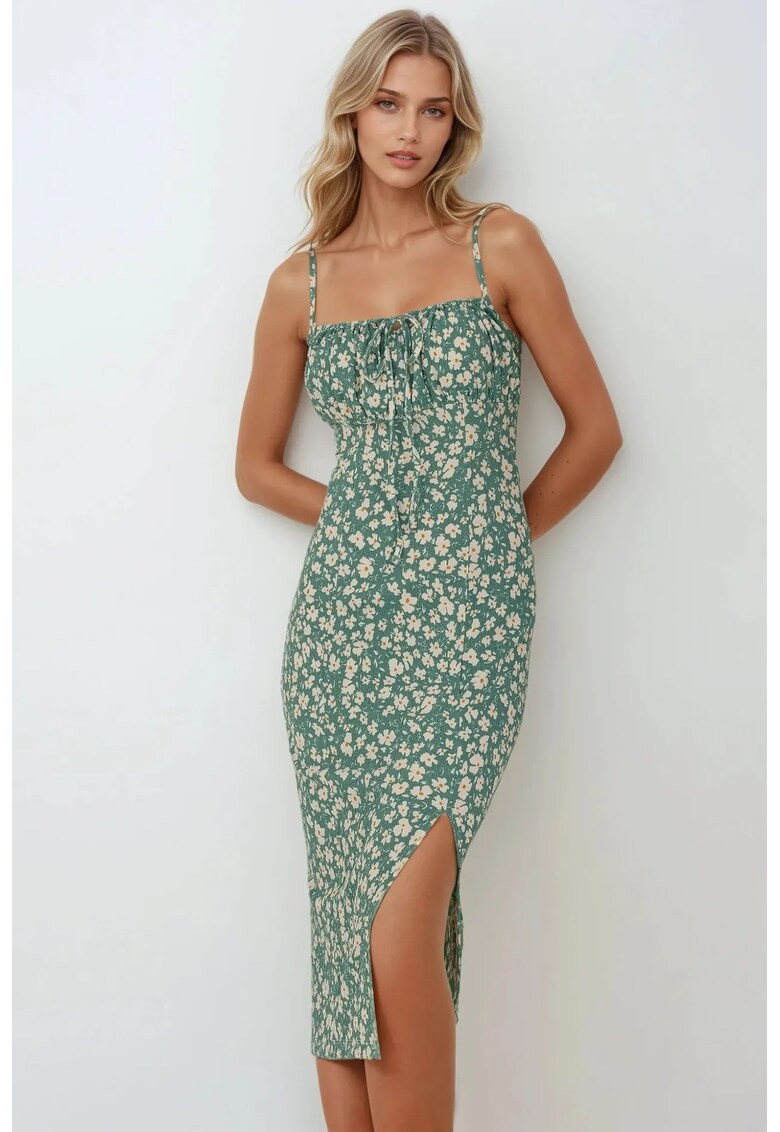 Rochie midi mulata cu imprimeu floral