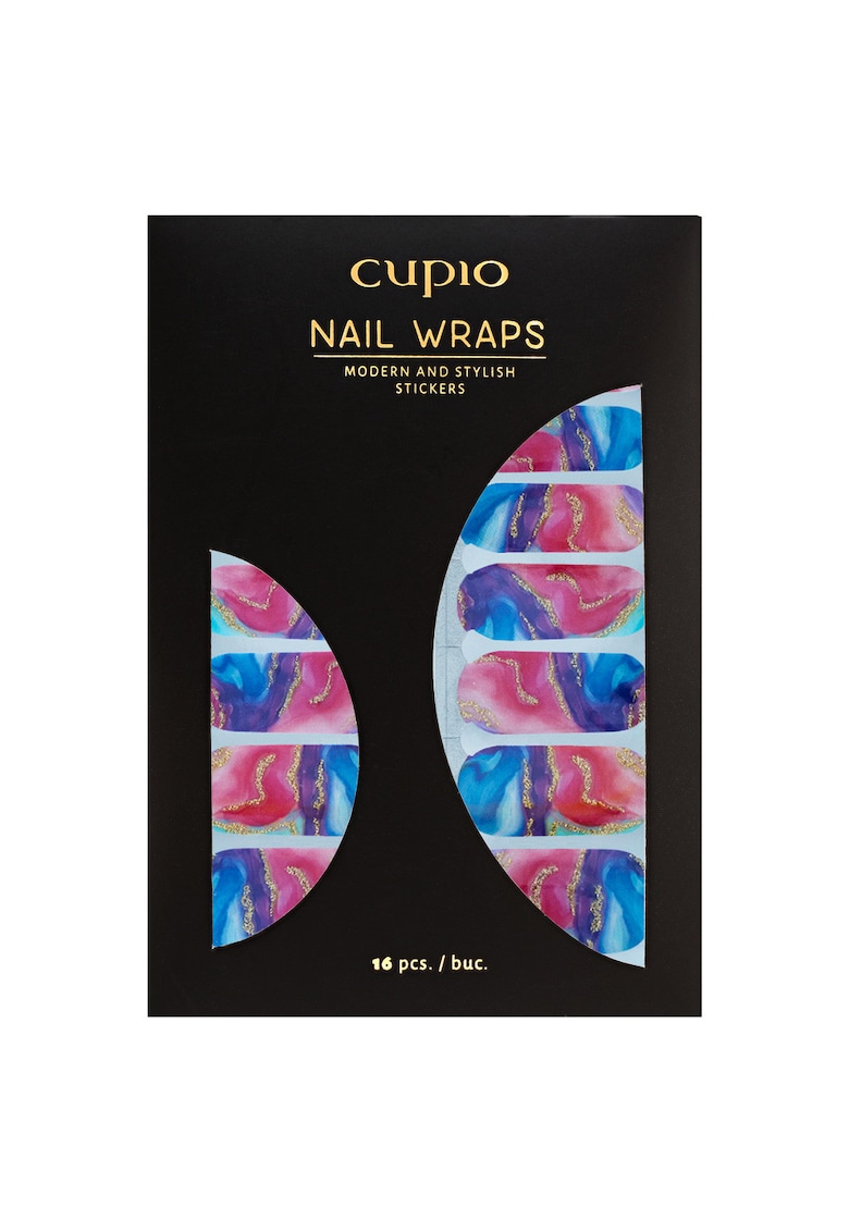 Abtibilduri pentru unghii set 16 buc - multicolor