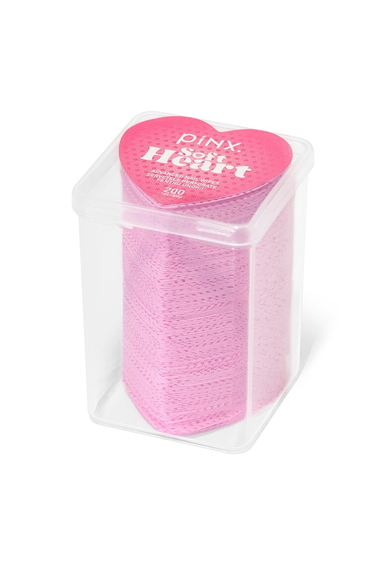 Servetele pentru unghii - Soft Heart - 250 bucati - alb