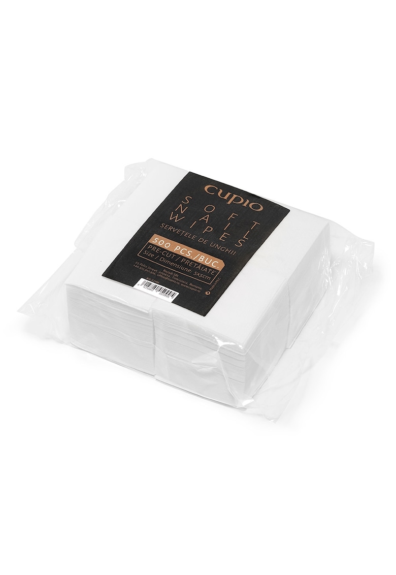 Servetele unghii 500 buc - alb - din material moale