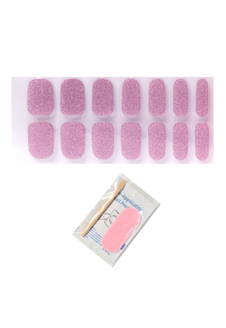 Stickere unghii gel roz - set 14 bucati